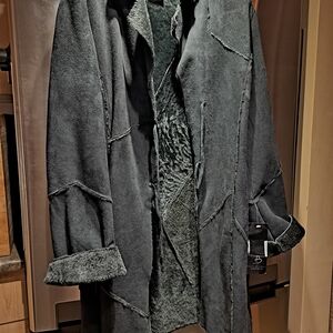 Woman Black Shearling Coat